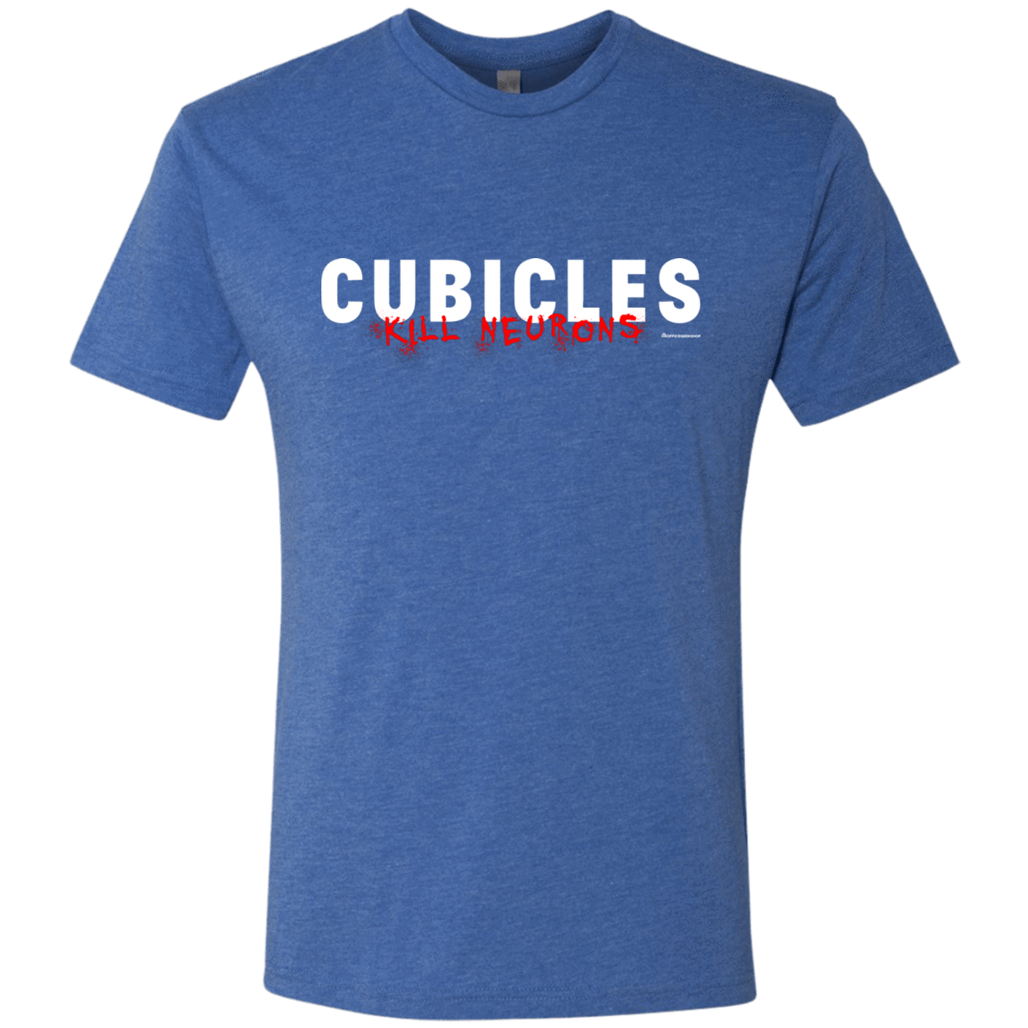 T-Shirts Vintage Royal / Small Cubicles Kill Neurons Men's Triblend T-Shirt