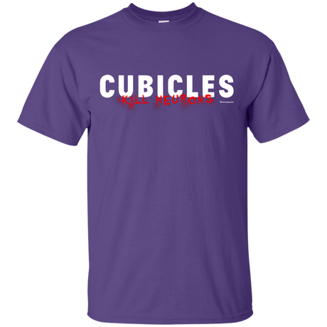 T-Shirts Purple / Small Cubicles Kill Neurons T-Shirt