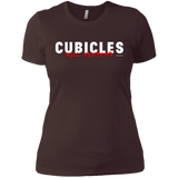T-Shirts Dark Chocolate / X-Small Cubicles Kill Neurons Women's Premium T-Shirt