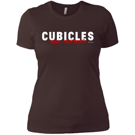 T-Shirts Dark Chocolate / X-Small Cubicles Kill Neurons Women's Premium T-Shirt