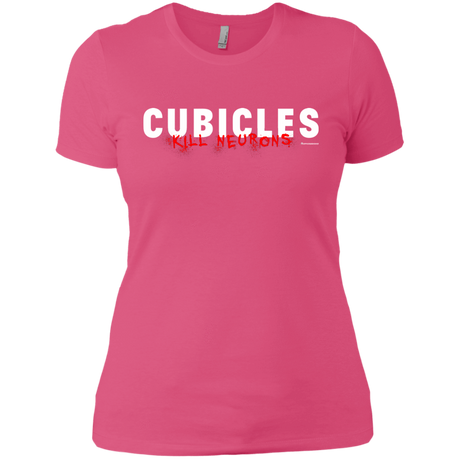 T-Shirts Hot Pink / X-Small Cubicles Kill Neurons Women's Premium T-Shirt