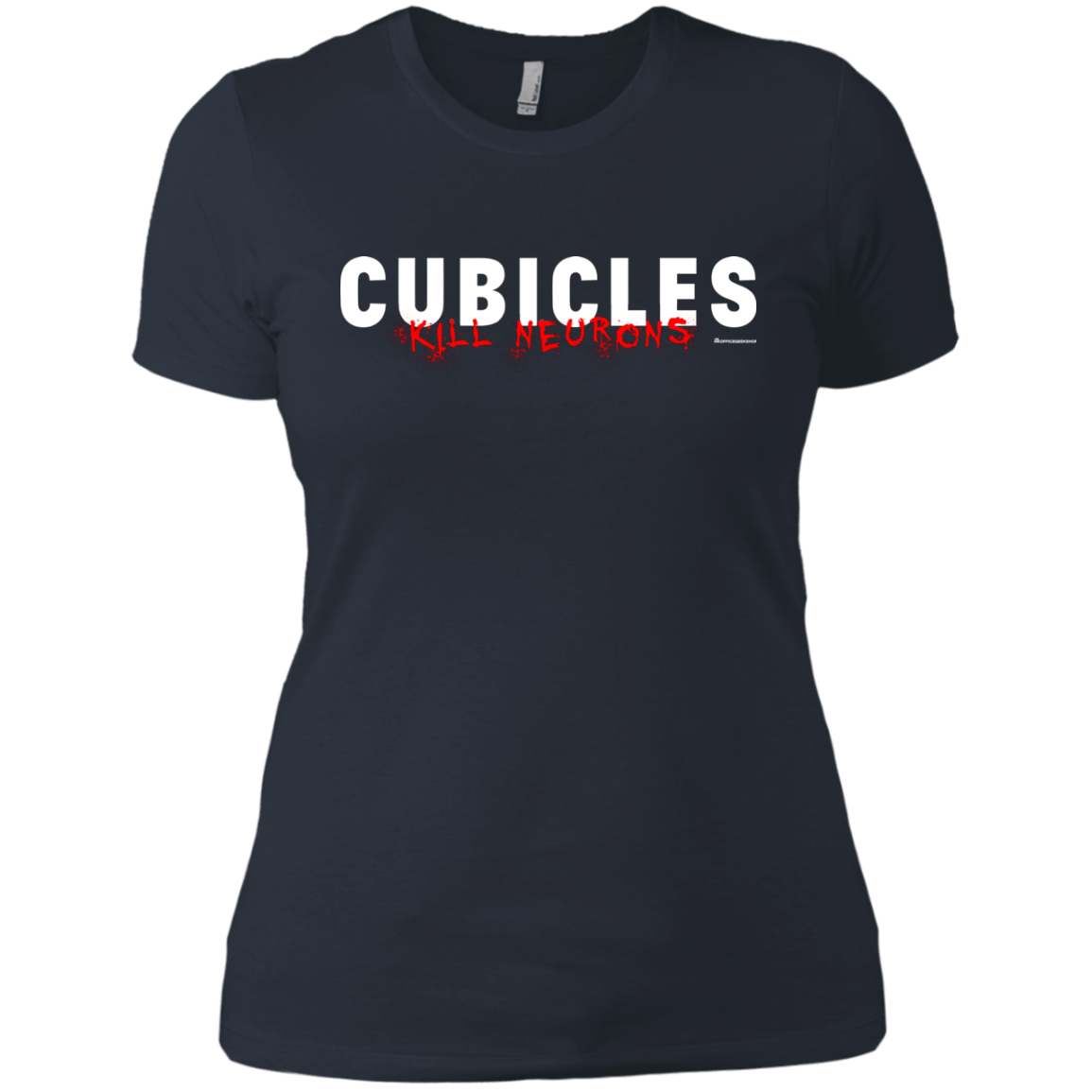 T-Shirts Indigo / X-Small Cubicles Kill Neurons Women's Premium T-Shirt