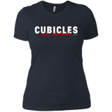 T-Shirts Indigo / X-Small Cubicles Kill Neurons Women's Premium T-Shirt