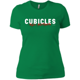 T-Shirts Kelly Green / X-Small Cubicles Kill Neurons Women's Premium T-Shirt