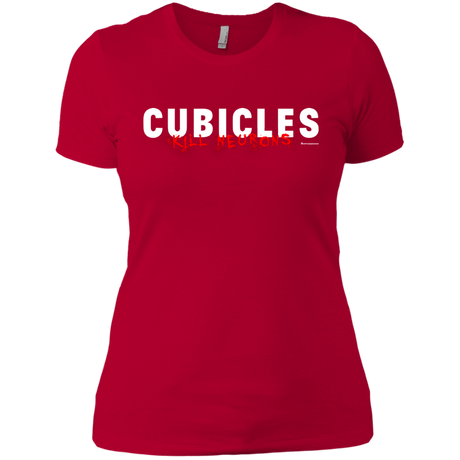 T-Shirts Red / X-Small Cubicles Kill Neurons Women's Premium T-Shirt