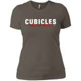 T-Shirts Warm Grey / X-Small Cubicles Kill Neurons Women's Premium T-Shirt
