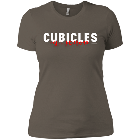 T-Shirts Warm Grey / X-Small Cubicles Kill Neurons Women's Premium T-Shirt
