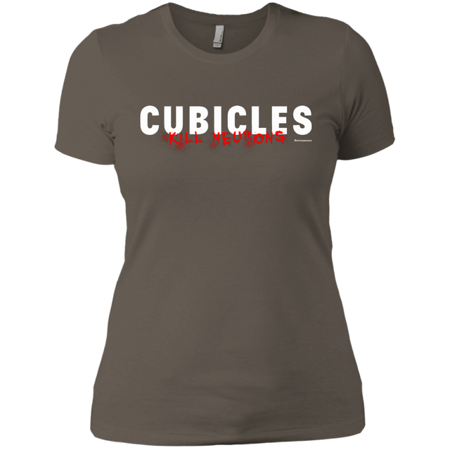T-Shirts Warm Grey / X-Small Cubicles Kill Neurons Women's Premium T-Shirt