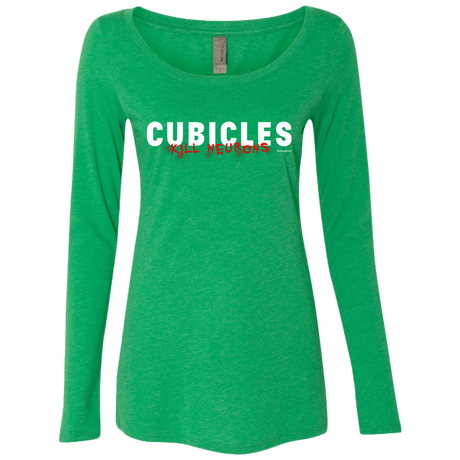 T-Shirts Envy / Small Cubicles Kill Neurons Women's Triblend Long Sleeve Shirt