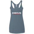 T-Shirts Indigo / X-Small Cubicles Kill Neurons Women's Triblend Racerback Tank