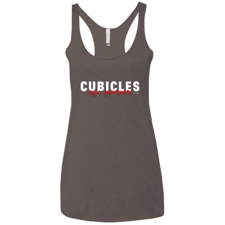 T-Shirts Macchiato / X-Small Cubicles Kill Neurons Women's Triblend Racerback Tank