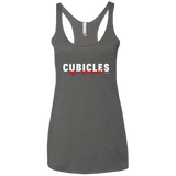T-Shirts Premium Heather / X-Small Cubicles Kill Neurons Women's Triblend Racerback Tank