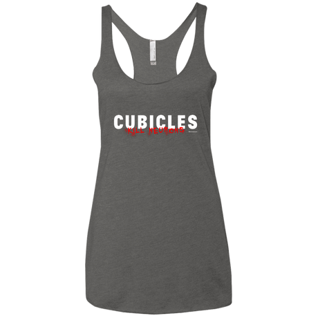 T-Shirts Premium Heather / X-Small Cubicles Kill Neurons Women's Triblend Racerback Tank