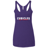 T-Shirts Purple Rush / X-Small Cubicles Kill Neurons Women's Triblend Racerback Tank