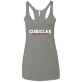 T-Shirts Venetian Grey / X-Small Cubicles Kill Neurons Women's Triblend Racerback Tank