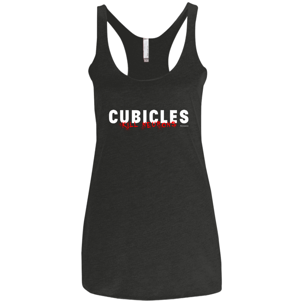 T-Shirts Vintage Black / X-Small Cubicles Kill Neurons Women's Triblend Racerback Tank