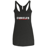 T-Shirts Vintage Black / X-Small Cubicles Kill Neurons Women's Triblend Racerback Tank