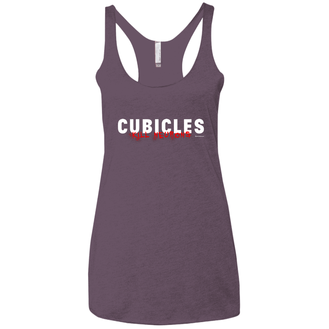T-Shirts Vintage Purple / X-Small Cubicles Kill Neurons Women's Triblend Racerback Tank
