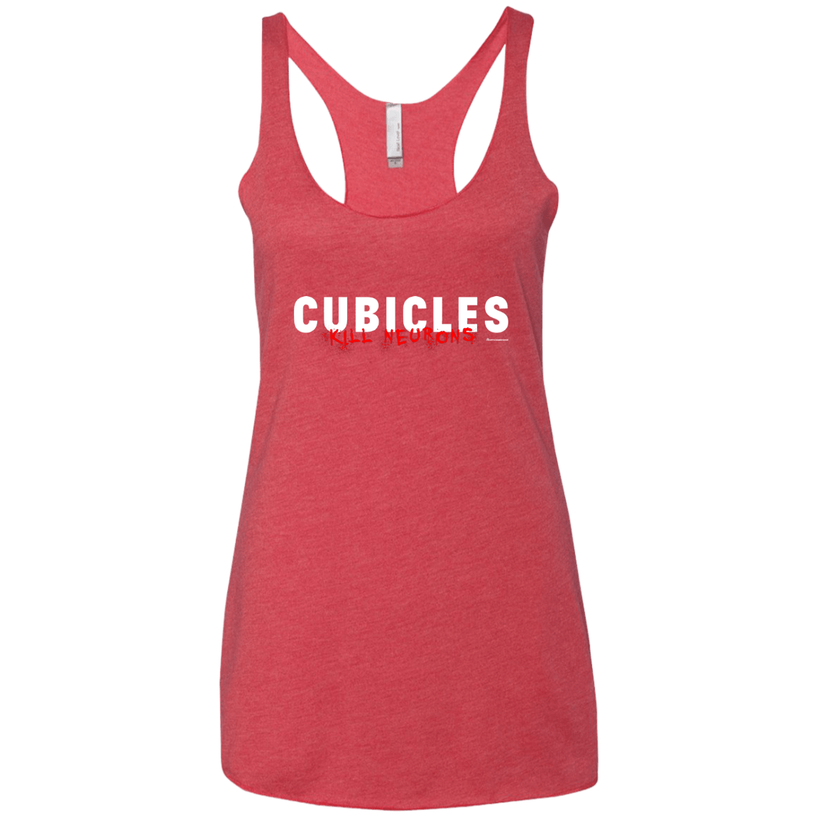 T-Shirts Vintage Red / X-Small Cubicles Kill Neurons Women's Triblend Racerback Tank