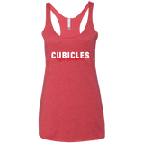 T-Shirts Vintage Red / X-Small Cubicles Kill Neurons Women's Triblend Racerback Tank