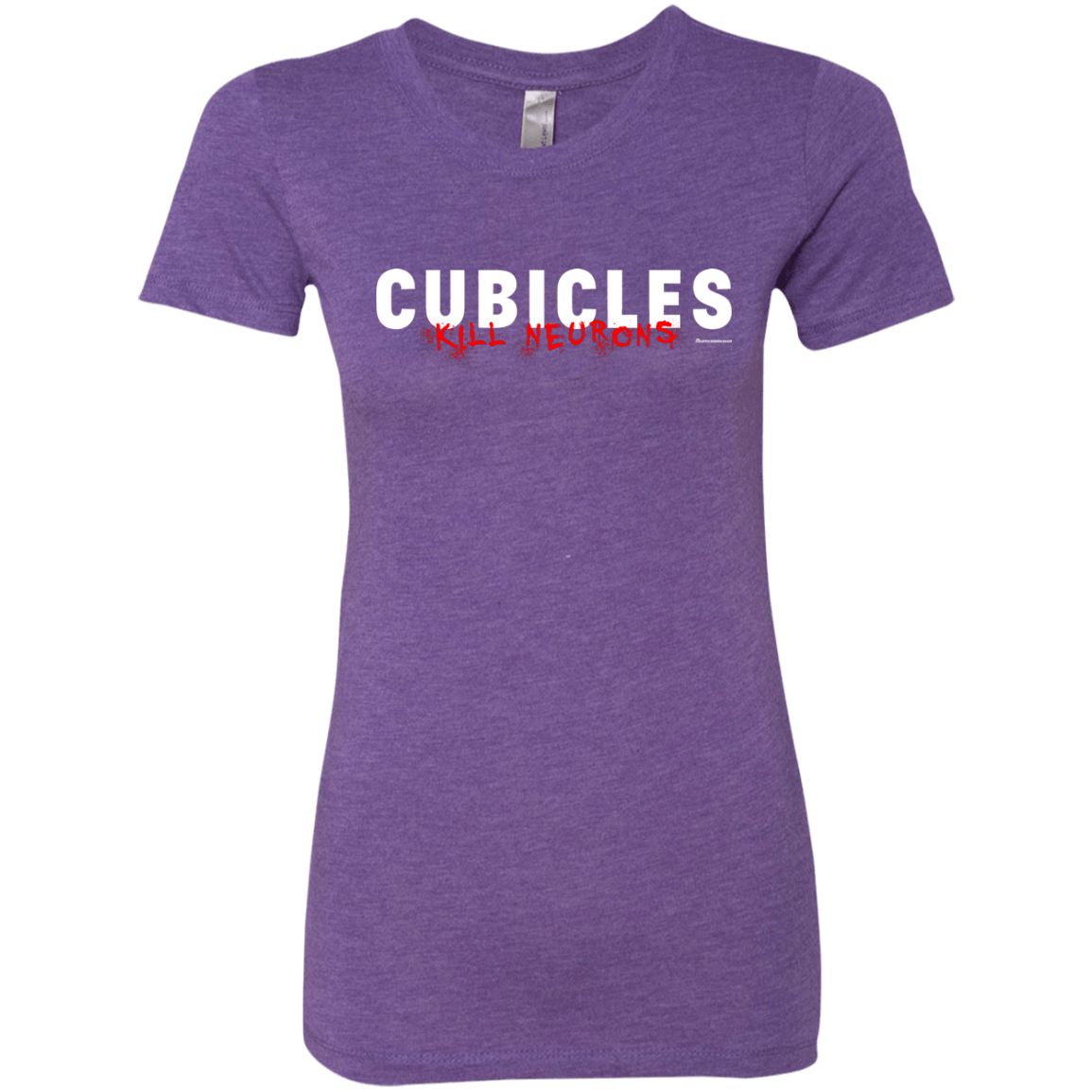 T-Shirts Purple Rush / Small Cubicles Kill Neurons Women's Triblend T-Shirt