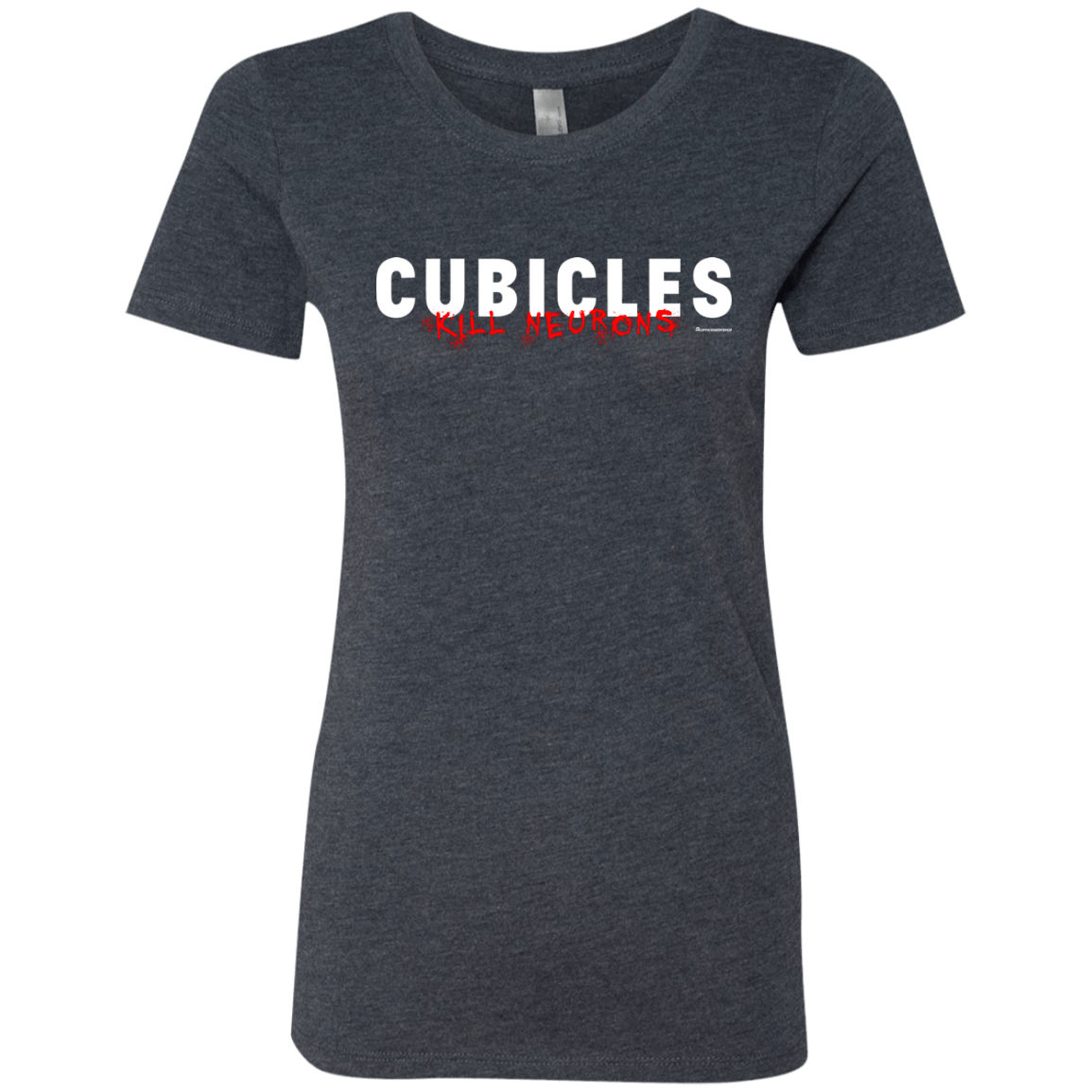T-Shirts Vintage Navy / Small Cubicles Kill Neurons Women's Triblend T-Shirt