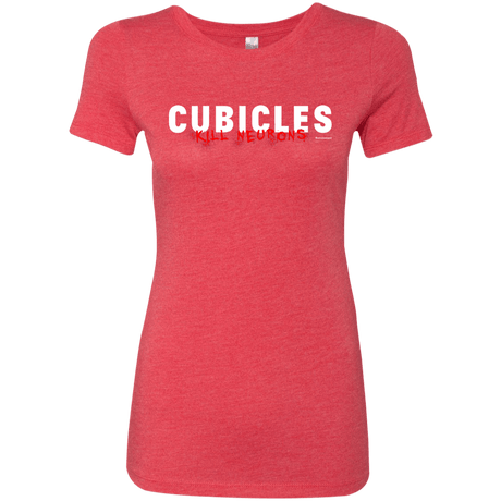 T-Shirts Vintage Red / Small Cubicles Kill Neurons Women's Triblend T-Shirt