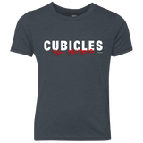 T-Shirts Vintage Navy / YXS Cubicles Kill Neurons Youth Triblend T-Shirt