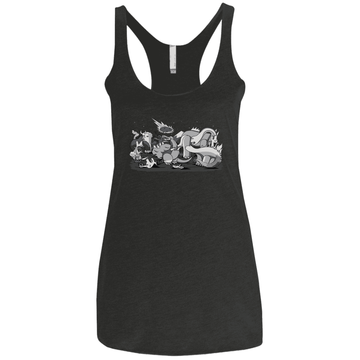 T-Shirts Vintage Black / X-Small Cubistextinction Women's Triblend Racerback Tank