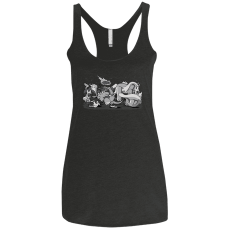 T-Shirts Vintage Black / X-Small Cubistextinction Women's Triblend Racerback Tank