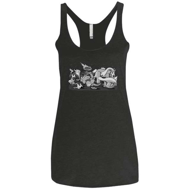 T-Shirts Vintage Black / X-Small Cubistextinction Women's Triblend Racerback Tank