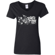 T-Shirts Black / S Cubistextinction Women's V-Neck T-Shirt