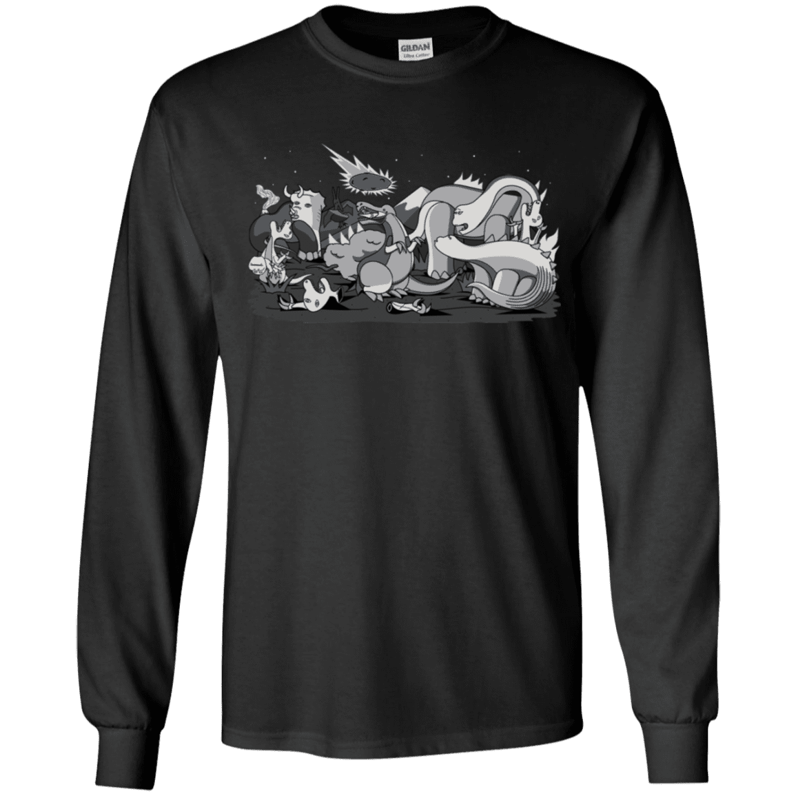 T-Shirts Black / YS Cubistextinction Youth Long Sleeve T-Shirt
