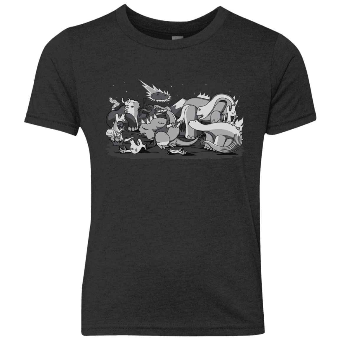T-Shirts Vintage Black / YXS Cubistextinction Youth Triblend T-Shirt