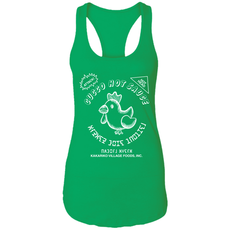 T-Shirts Kelly Green / X-Small Cucco Hot Sauce Racerback Tank
