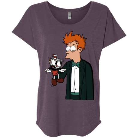 T-Shirts Vintage Purple / X-Small Cup 101 Triblend Dolman Sleeve