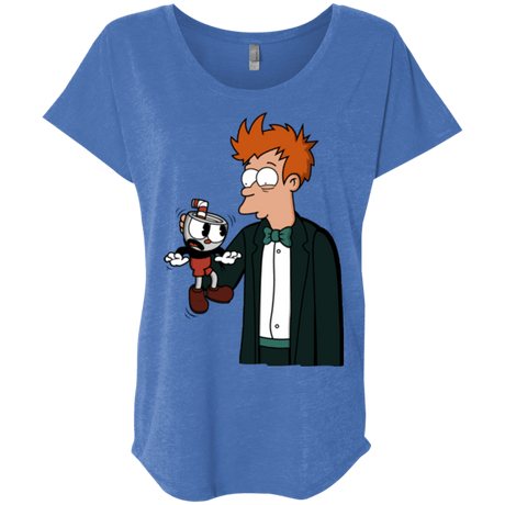 T-Shirts Vintage Royal / X-Small Cup 101 Triblend Dolman Sleeve