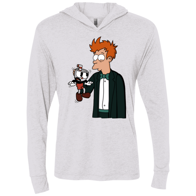 T-Shirts Heather White / X-Small Cup 101 Triblend Long Sleeve Hoodie Tee