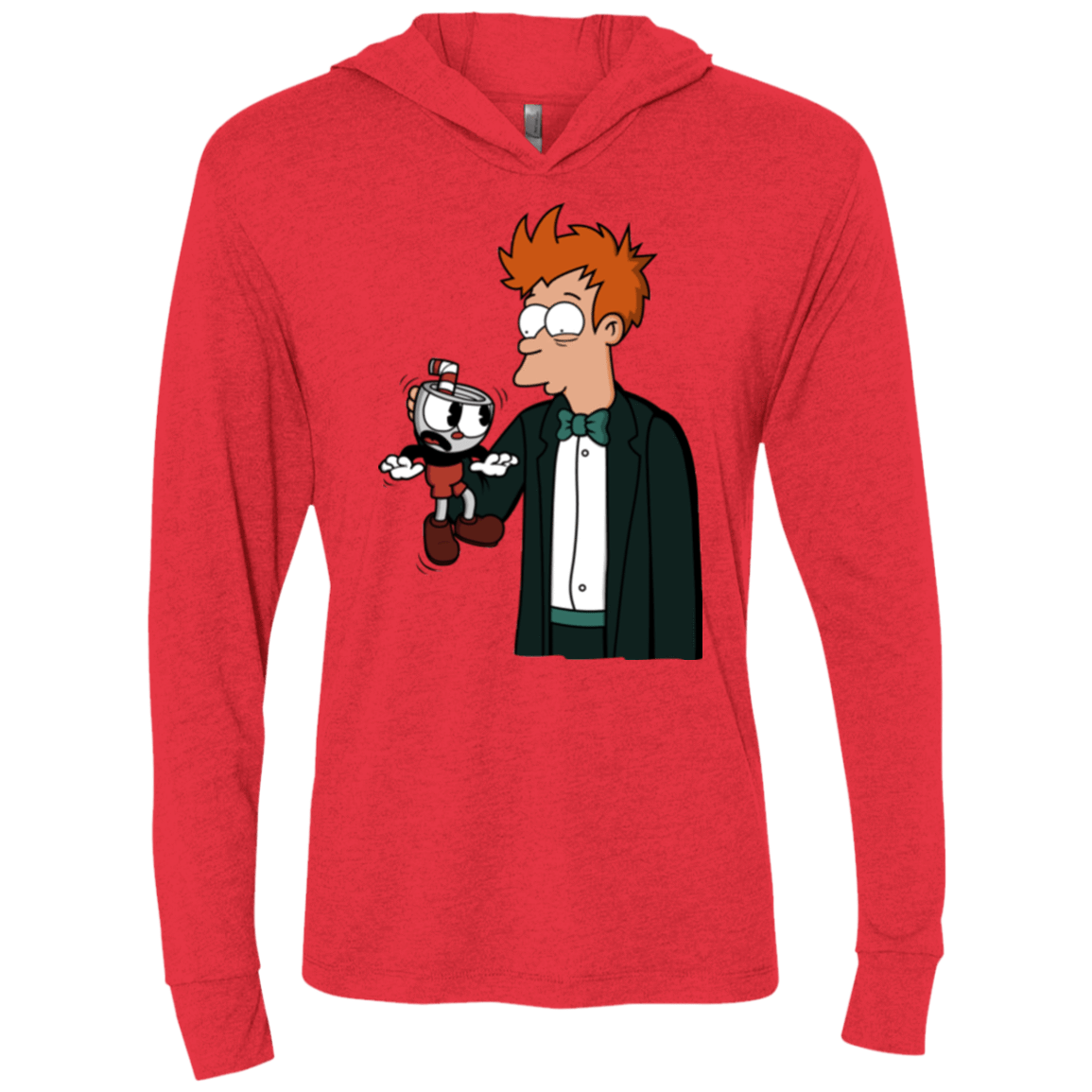 T-Shirts Vintage Red / X-Small Cup 101 Triblend Long Sleeve Hoodie Tee