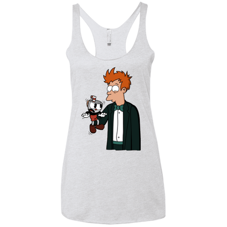 T-Shirts Heather White / X-Small Cup 101 Women's Triblend Racerback Tank