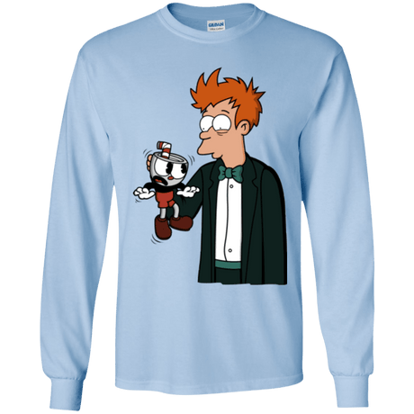 T-Shirts Light Blue / YS Cup 101 Youth Long Sleeve T-Shirt