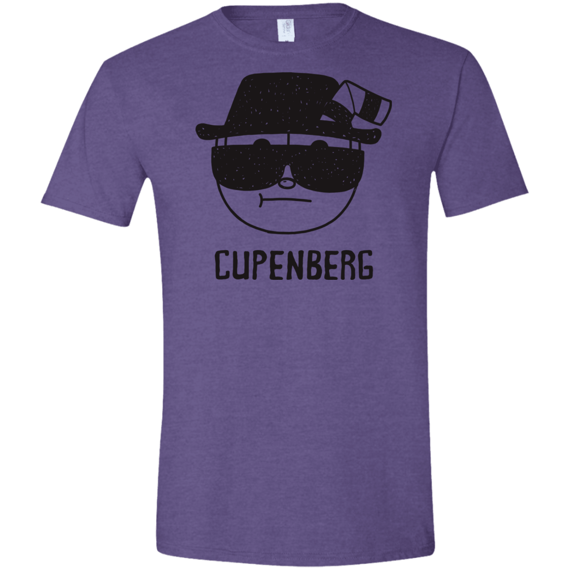 T-Shirts Heather Purple / S Cupenberg Men's Semi-Fitted Softstyle