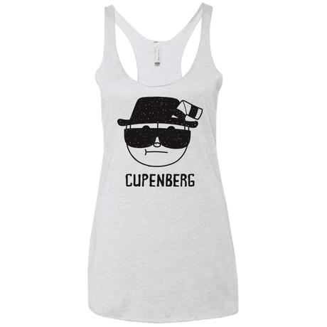T-Shirts Heather White / X-Small Cupenberg Women's Triblend Racerback Tank