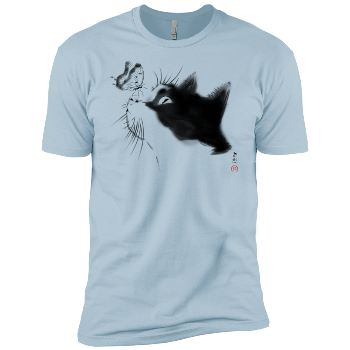 T-Shirts Light Blue / YXS Curious Cat Boys Premium T-Shirt