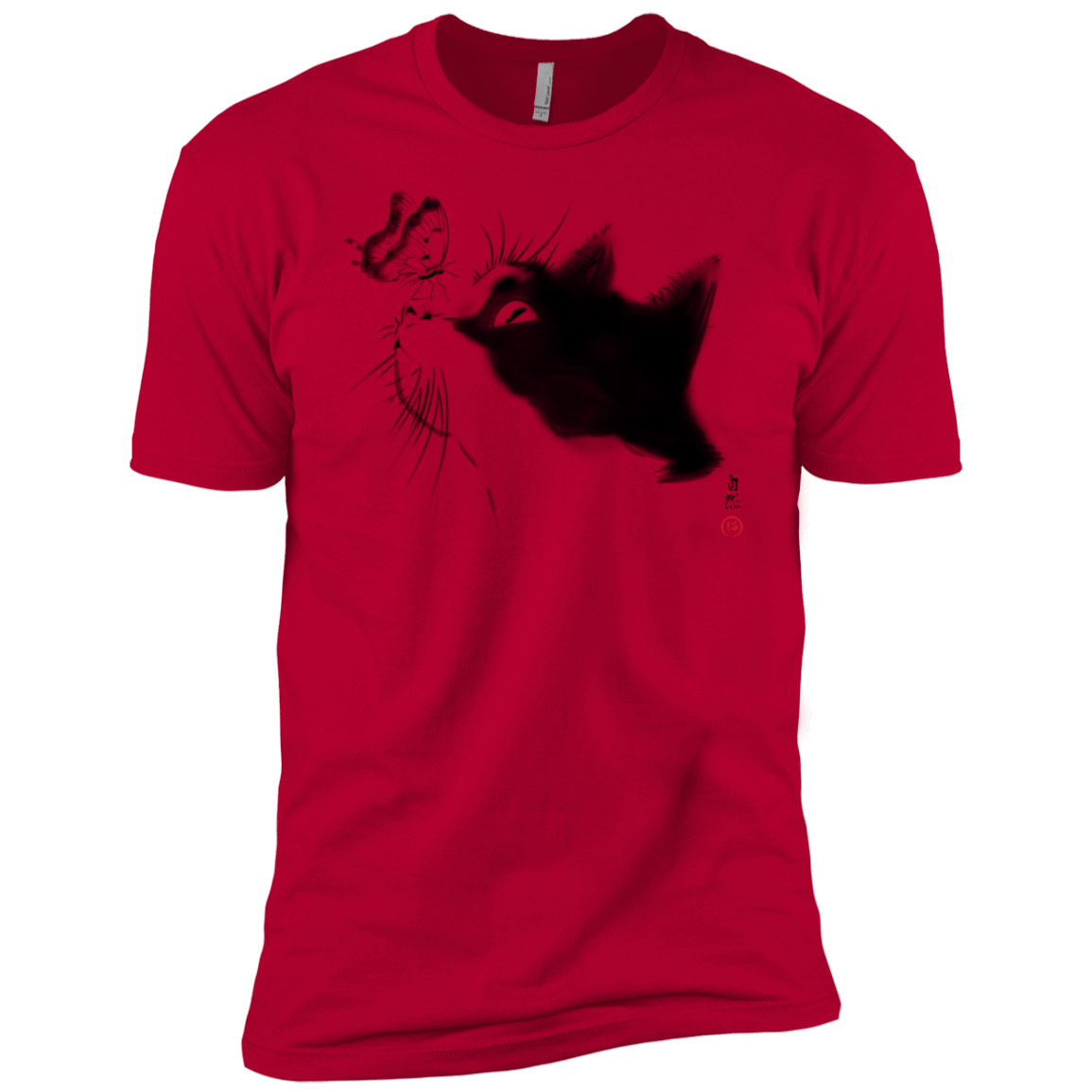 T-Shirts Red / YXS Curious Cat Boys Premium T-Shirt
