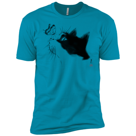 T-Shirts Turquoise / YXS Curious Cat Boys Premium T-Shirt