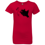T-Shirts Red / YXS Curious Cat Girls Premium T-Shirt