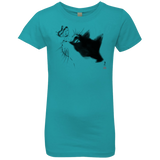 T-Shirts Tahiti Blue / YXS Curious Cat Girls Premium T-Shirt