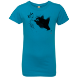 T-Shirts Turquoise / YXS Curious Cat Girls Premium T-Shirt