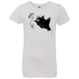 T-Shirts White / YXS Curious Cat Girls Premium T-Shirt